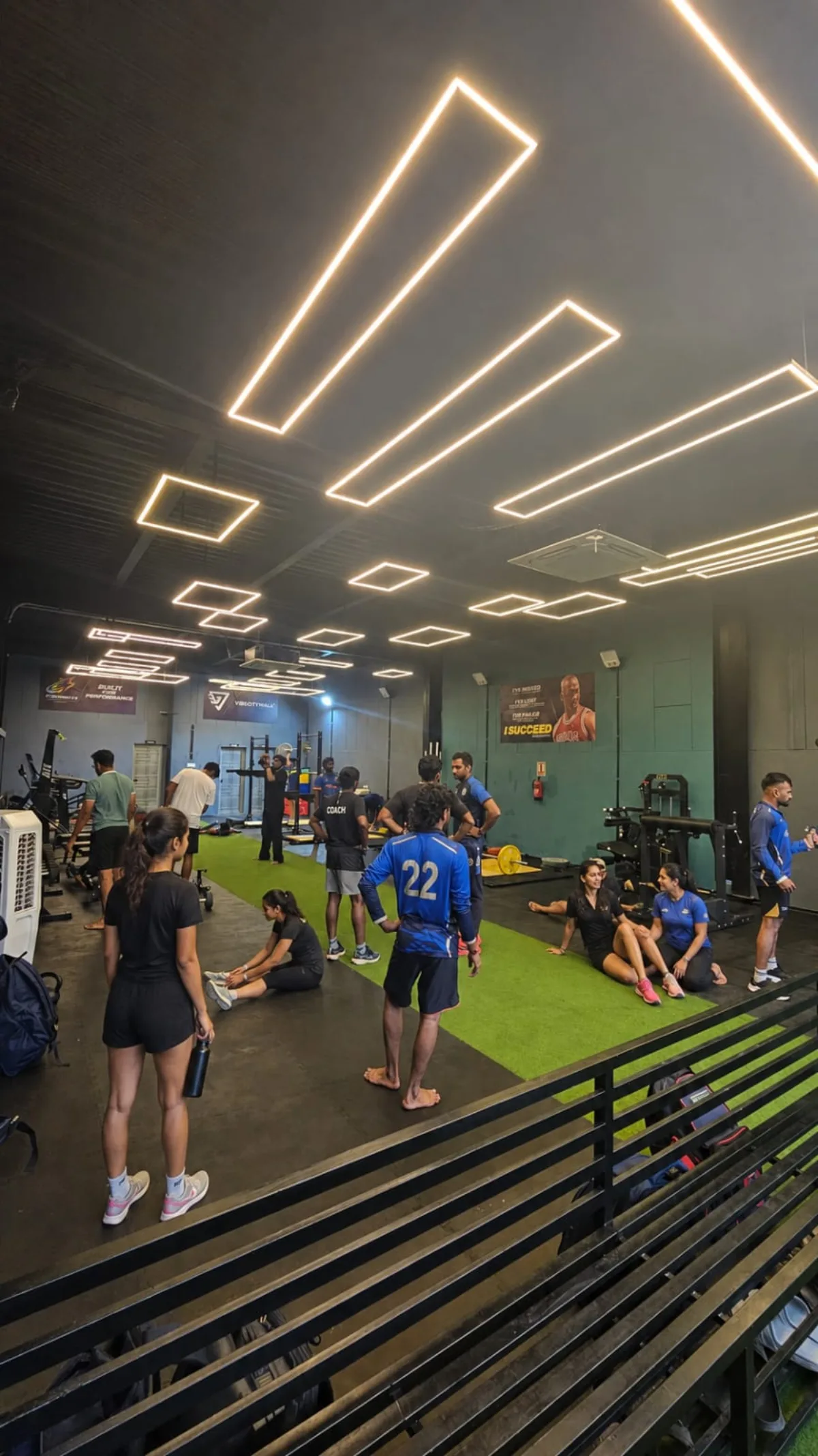 Modern state-of-the-art strength and recovery training gym facility